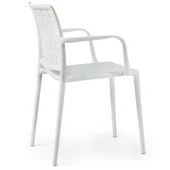 Papatya Fame Koltuk Beyaz - Bahçe Balkon Mutfak Sandalyesi thumbnail 9