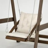 Mobeva Vendy Çocuk Salıncak Dış Mekan Bahçe, Teras Salıncağı - Ladin Ahşap Krem thumbnail 4