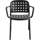 Papatya Bomonti Koltuk Antrasit 4lü Paket - Plastik Bahçe Balkon Mutfak Sandalyesi thumbnail 4