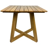 Bahçeme Gökçeada (Berlin) 85X85 Kare Ahşap Masa - Masif Kestane İç ve Dış Mekan Masası thumbnail 3