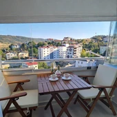 Bahçeme Antalya Katlanır Ahşap Bahçe Balkon Seti: 60x80 Masa + 2 Düz Minderli Sandalye thumbnail 4