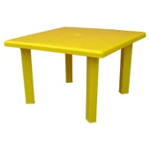 Bahçeme Janus 80x80 Kare Sehpa - Plastik Bahçe Balkon Sehpası thumbnail 6