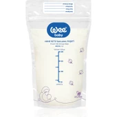 Wee Baby Anne Sütü Saklama Poşeti 20 Adet BPA İçermeyen Dondurucuya Uygun 200 ml thumbnail 2