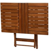 Bahçeme Avşa Ahşap Katlanır Bahçe Balkon Takımı Beyaz: 60x100 Masa + 4 Sandalye thumbnail 9