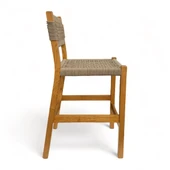 Bahçeme Taksim Bar Tipi Ahşap Bahçe Takımı: 80lik Yuvarlak Masa + 2 Sandalye - Masif Kestane thumbnail 5