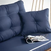 Mobeva Mome XL 4lü Ladin Ahşap Salıncak -Tavana Asmalı Salıncak -Lacivert thumbnail 9