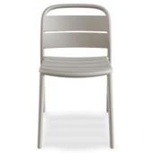 Papatya Balat Koltuk 4lü Paket Koyu Sarı - Plastik Bahçe Balkon Mutfak Sandalyesi thumbnail 5