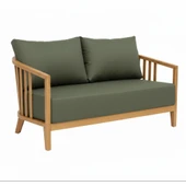 Bahçeme Emirgan (York) Bahçe Koltuk İkili - Kestane İç Ve Dış Mekan Koltuğu (Minderli) thumbnail 1