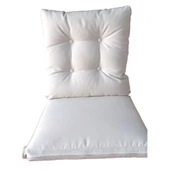 Bahçeme Sandalye Minderi London Düğmeli Model - Oturum: 46x46x5 Sırt: 49x46x10 Antrasit thumbnail 3