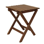 Bahçeme Paris Çay Set: 50x70 Sehpa + 2 Tabure - Katlanır Ahşap Takım thumbnail 4