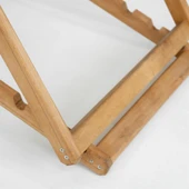 Mobeva Flat Kayın Ahşap Şezlong - Dış Mekan Şezlongu thumbnail 4