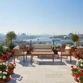 Bahçeci Venüs Bahçe Oturma Grubu 5 Kişilik - Ahşap Koltuk ve Sehpa Takımı thumbnail 4