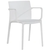 Papatya Evo Plastik Koltuk Beyaz 4Lü Paket - Bahçe Balkon Mutfak Sandalyesi thumbnail 8