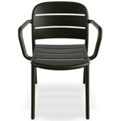 Papatya Beykoz Koltuk Açık Gri - Plastik Bahçe Balkon Mutfak Sandalyesi thumbnail 4