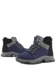 Rakerplus Hakiki Deri Lacivert Fermuarlı Trekking Çocuk Bot thumbnail 8