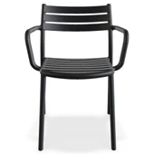 Papatya Hisar Koltuk Antrasit - Plastik Bahçe Balkon Mutfak Sandalyesi thumbnail 2