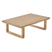 Bahçeme Sarıyer (LEO) Ahşap Sehpa 155x74x37 cm - Kestane Grubu Bahçe Balkon Sehpası thumbnail 2