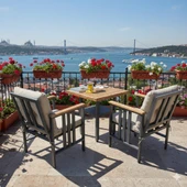 Bahçeme Çamlıca 2li Balkon Set - Alüminyum Bahçe  Teras Balkon Kanepe Takımı thumbnail 1