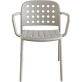 Papatya Bomonti Koltuk Kiremit Kırmızı - Plastik Bahçe Balkon Mutfak Sandalyesi thumbnail 2