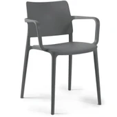 Papatya Joy Koltuk Turkuaz - Kolçaklı Bahçe Balkon Mutfak Sandalyesi thumbnail 6