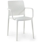 Papatya Fame Koltuk Beyaz 4Lü Paket - Bahçe Balkon Mutfak Sandalyesi thumbnail 3