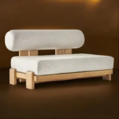 Bahçeme Tokyo Bahçe Koltuk İkili - Kestane İç Ve Dış Mekan Koltuğu (Minderli) thumbnail 2