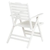 Bahçeme Ürgüp Katlanır Bahçe Balkon Beyaz Takım: 70lik Masa + 4 Adet Minderli Sandalye thumbnail 10