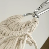 Mobeva Hona Ladin Ahşap Gondol Hamak - 120 Cm İp Örgü - Tek Kişilik thumbnail 4