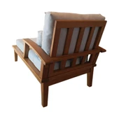 Bahçeme İstanbul Ahşap Şezlong - Masif Kayından Plaj Havuz Bahçe Şezlongu thumbnail 4