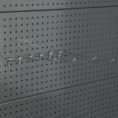 10 Adet Delikli Panel Kancası - Aksesuar Kancası  3.00 cm 15 cm thumbnail 2