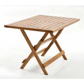 Bahçeme Bodrum 80X140 Katlanır Ahşap Masa - Masif Gürgen Teras Balkon Bahçe Masası thumbnail 10