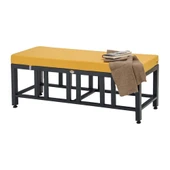 Bahçeme Çamlıca Alüminyum Bench Puf 40x130x40 cm - İstenilen Ölçülerde Üretim thumbnail 1
