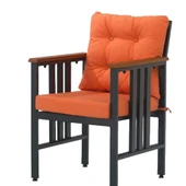 Bahçeme Çamlıca Alüminyum Yemek Takımı - 8 Kişilik Bahçe Teras Mutfak Kanepe Takımı thumbnail 4