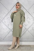 KADIN TAŞ VE KOLYE DETAYLI TESETTÜR TUNİK thumbnail 2