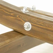 Mobeva Hona Ladin Ahşap Gondol Hamak - 120 Cm İp Örgü - Tek Kişilik thumbnail 7