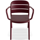 Papatya Beykoz Koltuk Açık Gri - Plastik Bahçe Balkon Mutfak Sandalyesi thumbnail 3