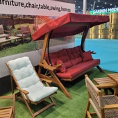 Bahçeci Venedik Ahşap Bahçe Salıncak 3 Kişilik - Ekstra Sağlam Masif Gürgen thumbnail 8