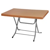 Bahçeme Charon 70x110 Masa - Metal Ayaklı Plastik Bahçe Balkon Masası thumbnail 2