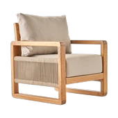 Bahçeme Oslo Bahçe Koltuk İkili - Kestane İç Ve Dış Mekan Koltuğu (Minderli) thumbnail 5