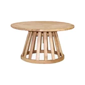 Bahçeme Emirgan (YORK) Ahşap Sehpa 80Lik - Kestane Grubu Bahçe Balkon Sehpası thumbnail 1