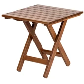 Bahçeme Kaş Bahçe Balkon Sehpası 50x70 - Katlanır Ahşap Portatif Sehpa thumbnail 1