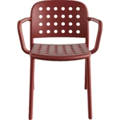 Papatya Bomonti Koltuk Antrasit - Plastik Bahçe Balkon Mutfak Sandalyesi thumbnail 5