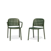 Papatya Bomonti Koltuk Antrasit 4lü Paket - Plastik Bahçe Balkon Mutfak Sandalyesi thumbnail 7