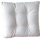 Bahçeme Sandalye  Minderi London Düğmeli Model - Oturum: 46x46x5 Sırt: 49x46x10 Gri thumbnail 5