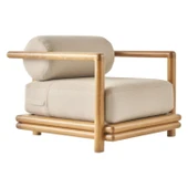 Bahçeme Tibet Bahçe Koltuk Tekli - Masif Kayın İç Ve Dış Mekan Koltuğu (Minderli) thumbnail 6