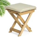 Mobeva Flat Ahşap Bahçe Takımı: 70x120 Masa + 4 Sandalye + 2 Tabure Katlanır Set thumbnail 7