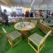 Bahçeme Taksim M1 Kestane Bahçe Takımı: 4 Sandalye + Lara 120 cm Yuvarlak Masa thumbnail 7