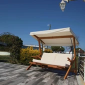 Bahçeme Belgrad Ahşap Bahçe Salıncak 4 Kişilik - Ekstra Sağlam Masif Gürgen thumbnail 6