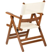 Bahçeme Marmaris PVCli Ahşap Bahçe Balkon Seti: 60x60 Masa + 2 Sandalye Katlanır Takım thumbnail 9