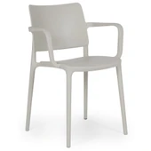 Papatya Joy Koltuk Küllü Kahve - Kolçaklı Bahçe Balkon Mutfak Sandalyesi thumbnail 5